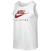 Men's Nike White Oklahoma Sooners Spring Break Futura Performance Tank Top