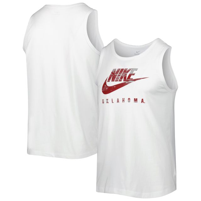 Débardeur de performance Nike Oklahoma Sooners Spring Break Futura pour homme - Blanc