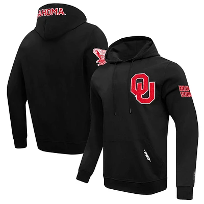 Men's Pro Standard Black Oklahoma Sooners  Pullover Hoodie