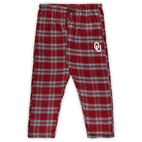 Men's Profile Crimson/Gray Oklahoma Sooners Big & Tall 2-Pack T-Shirt Flannel Pants Set