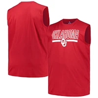 Débardeur Profile Crimson Oklahoma Sooners pour hommes, grand et