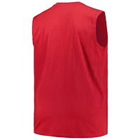 Men's Profile Crimson Oklahoma Sooners Big & Tall Tank Top