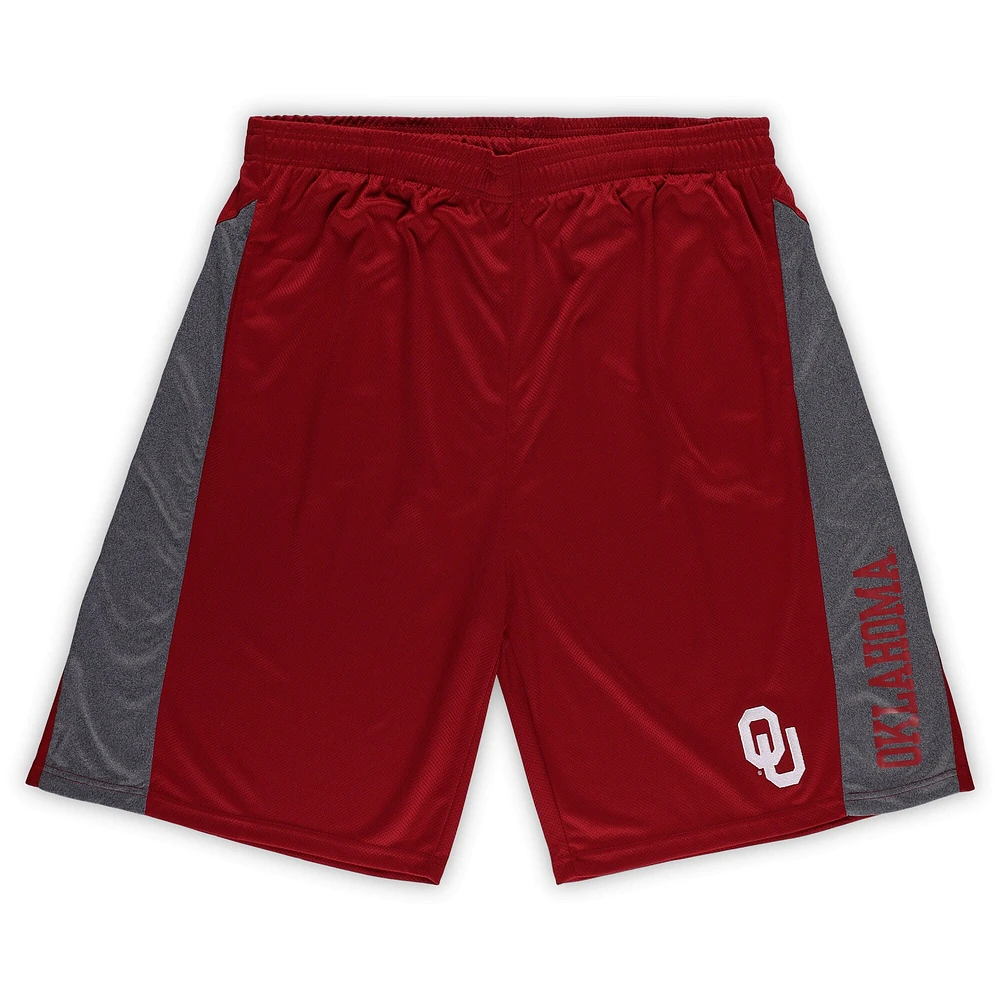 Short texturé Profile Crimson Oklahoma Sooners pour hommes, grandes et