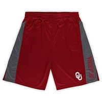 Men's Profile  Crimson Oklahoma Sooners Big & Tall Textured Shorts