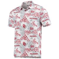 Men's Reyn Spooner White Oklahoma Sooners Performance Polo