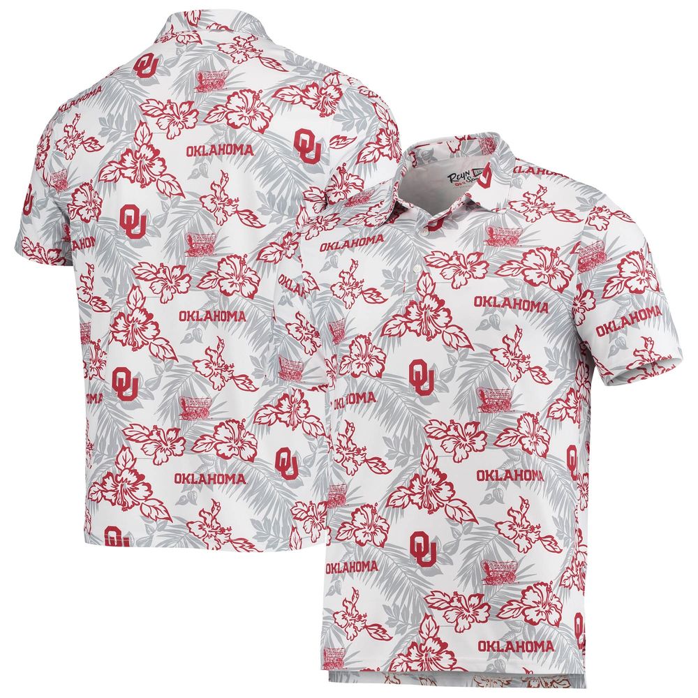 Men's Reyn Spooner White Oklahoma Sooners Performance Polo