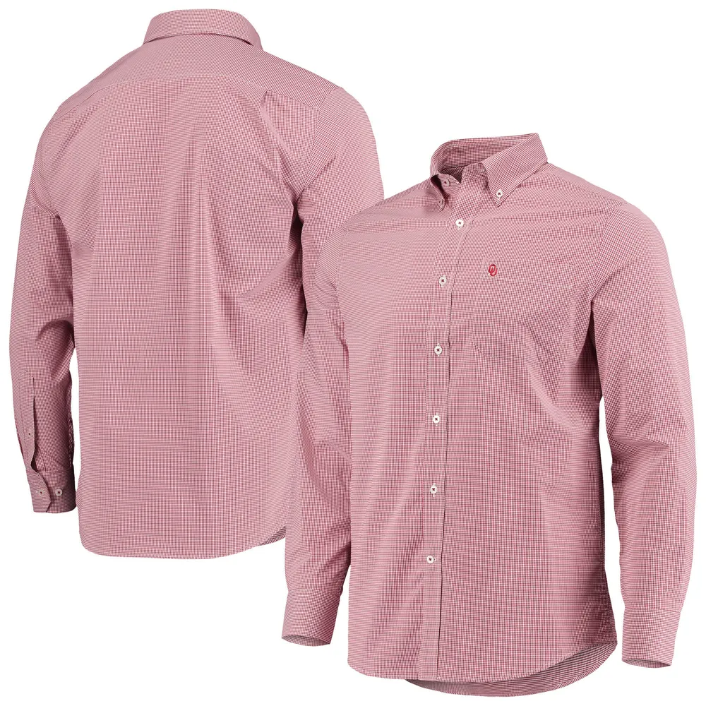 Men's Columbia Pink THE PLAYERS Tamiami Omni-Shade Button-Down Shirt