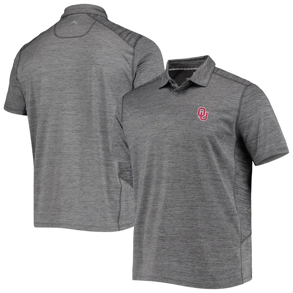 Polo Tommy Bahama Oklahoma Sooners Delray IslandZone gris pour homme