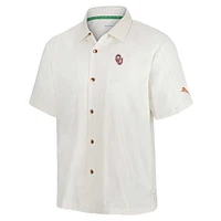 Men's Tommy Bahama White Oklahoma Sooners Coconut Matchup Camp Button-Up Shirt