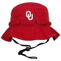 Chapeau bob délavé Top of the World Cardinal Oklahoma Sooners Angler pour homme