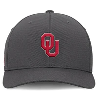 Men's Top of the World  Charcoal Oklahoma Sooners Reflex Logo Flex Hat