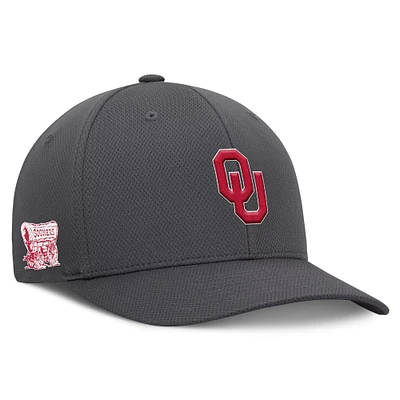 Casquette Flex avec logo Reflex Oklahoma Sooners anthracite Top of the World pour homme