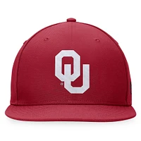 Men's Top of the World Crimson Oklahoma Sooners Fitted Hat