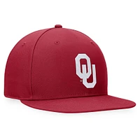 Casquette ajustée Top of the World Crimson Oklahoma Sooners pour hommes