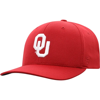 Men's Top of the World Crimson Oklahoma Sooners Reflex Logo Flex Hat