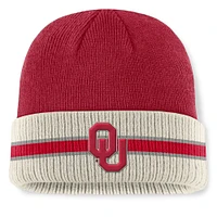 Men's Top of the World  Crimson Oklahoma Sooners Silas Cuffed Knit Hat