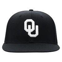 Casquette ajustée Top of the World Oklahoma Sooners Blackout pour homme