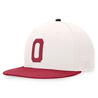 Casquette ajustable Top of the World pour homme avec logo Cardinal Oklahoma Sooners blanc