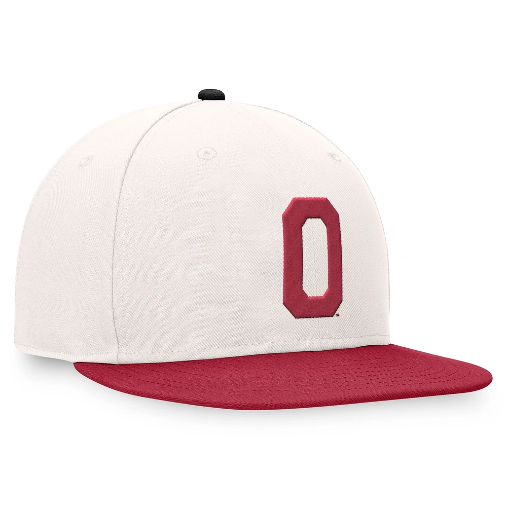 Casquette ajustable Top of the World pour homme avec logo Cardinal Oklahoma Sooners blanc