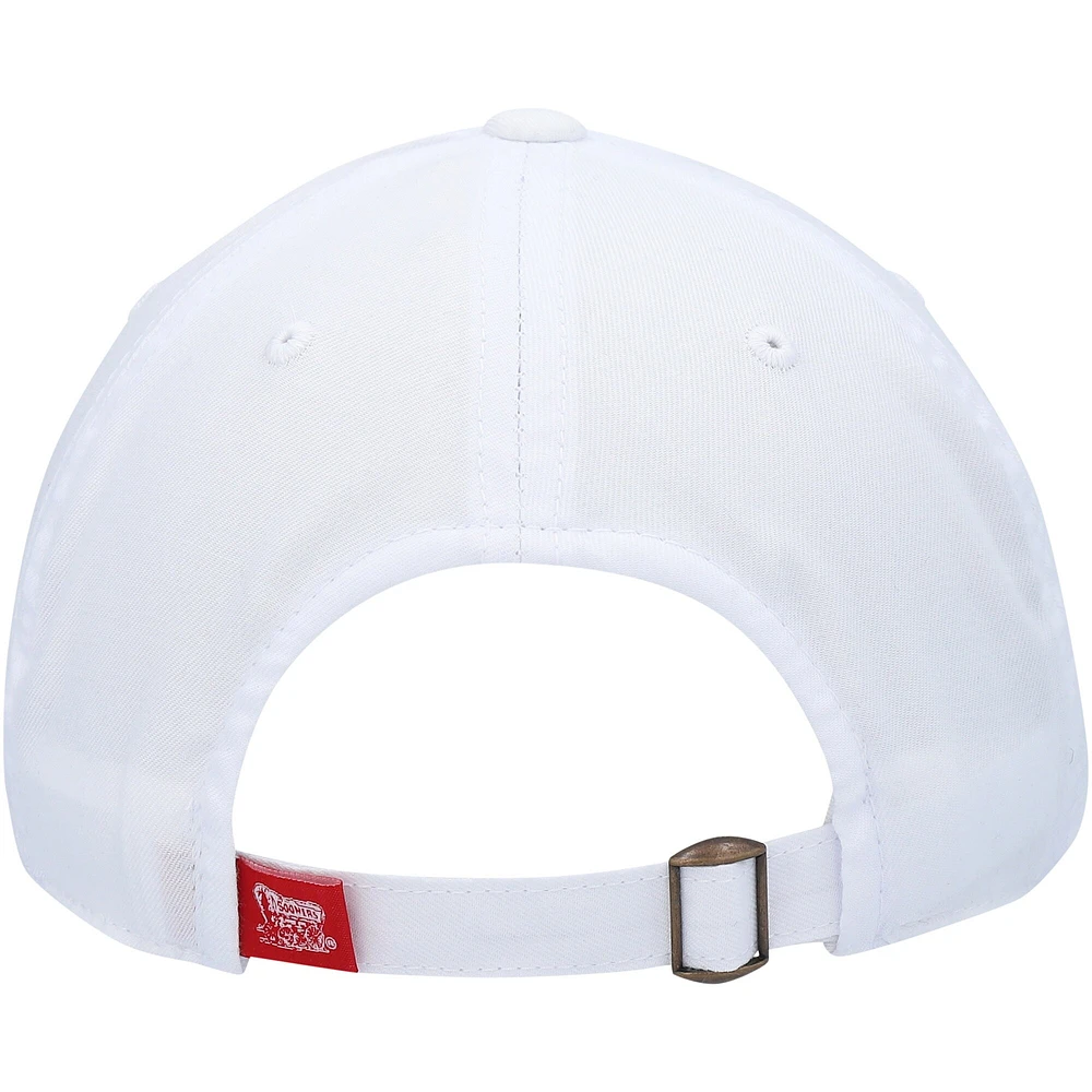 Casquette réglable Top of the World blanche Oklahoma Sooners Staple pour hommes