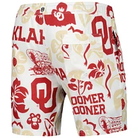 Men's Wes & Willy White Oklahoma Sooners Tech Swimming Trunks