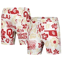 Men's Wes & Willy White Oklahoma Sooners Tech Swimming Trunks