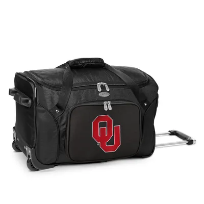 Oklahoma Sooners MOJO 22" 2-Wheeled Duffel Bag - Black