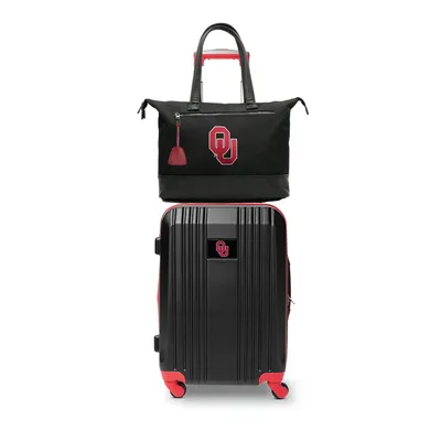 Oklahoma Sooners MOJO Premium Laptop Tote Bag and Luggage Set