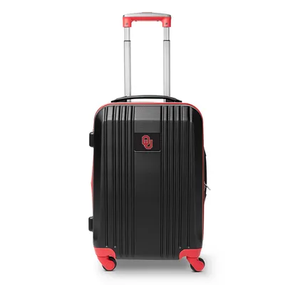 Oklahoma Sooners MOJO 21" Hardcase Two-Tone Spinner Carry-On - Red