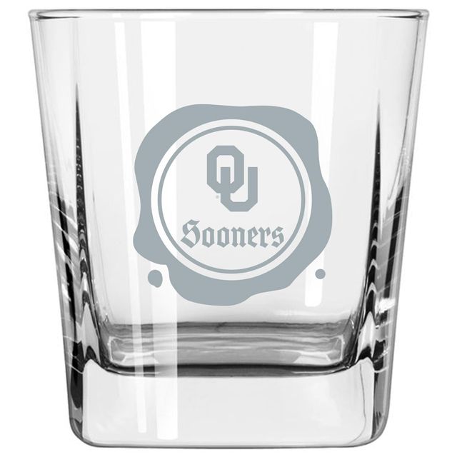 Oklahoma Sooners 14 oz. Tampon Frost Verre Old Fashioned