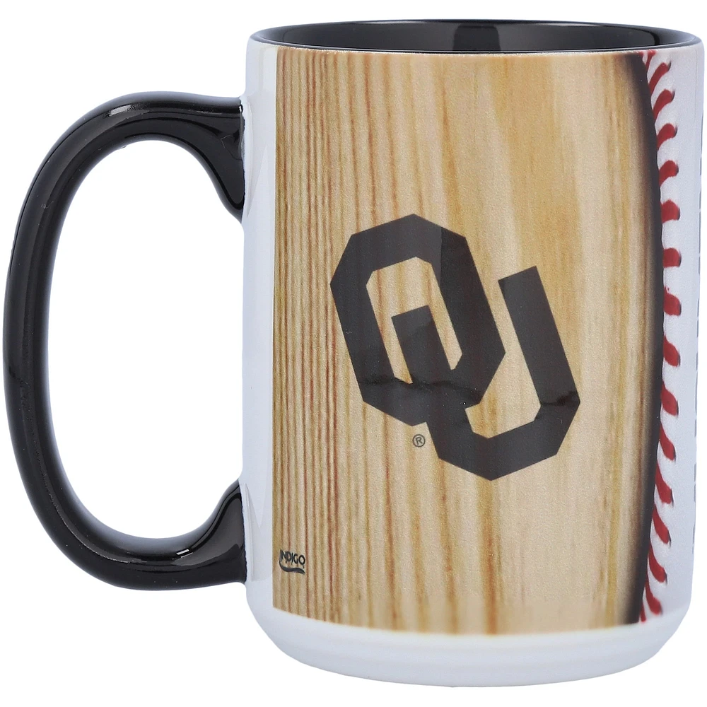 Oklahoma Sooners 15 oz. Tasse de base-ball