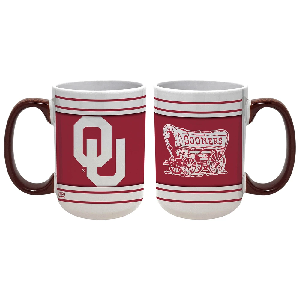 Oklahoma Sooners 15oz. Ensemble de 2 tasses Home & Away