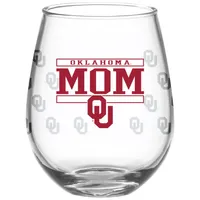 Oklahoma Sooners 15oz. Verre à vin sans pied maman