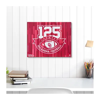 Oklahoma Sooners Fanatics Authentic 16" x 20" "125th Football Season" Logo Gallery Wrapped Embellished Giclee