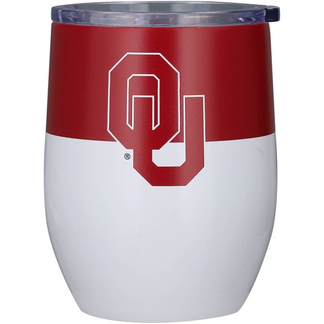 Oklahoma Sooners 16 oz. Gobelet incurvé en acier inoxydable Colorblock