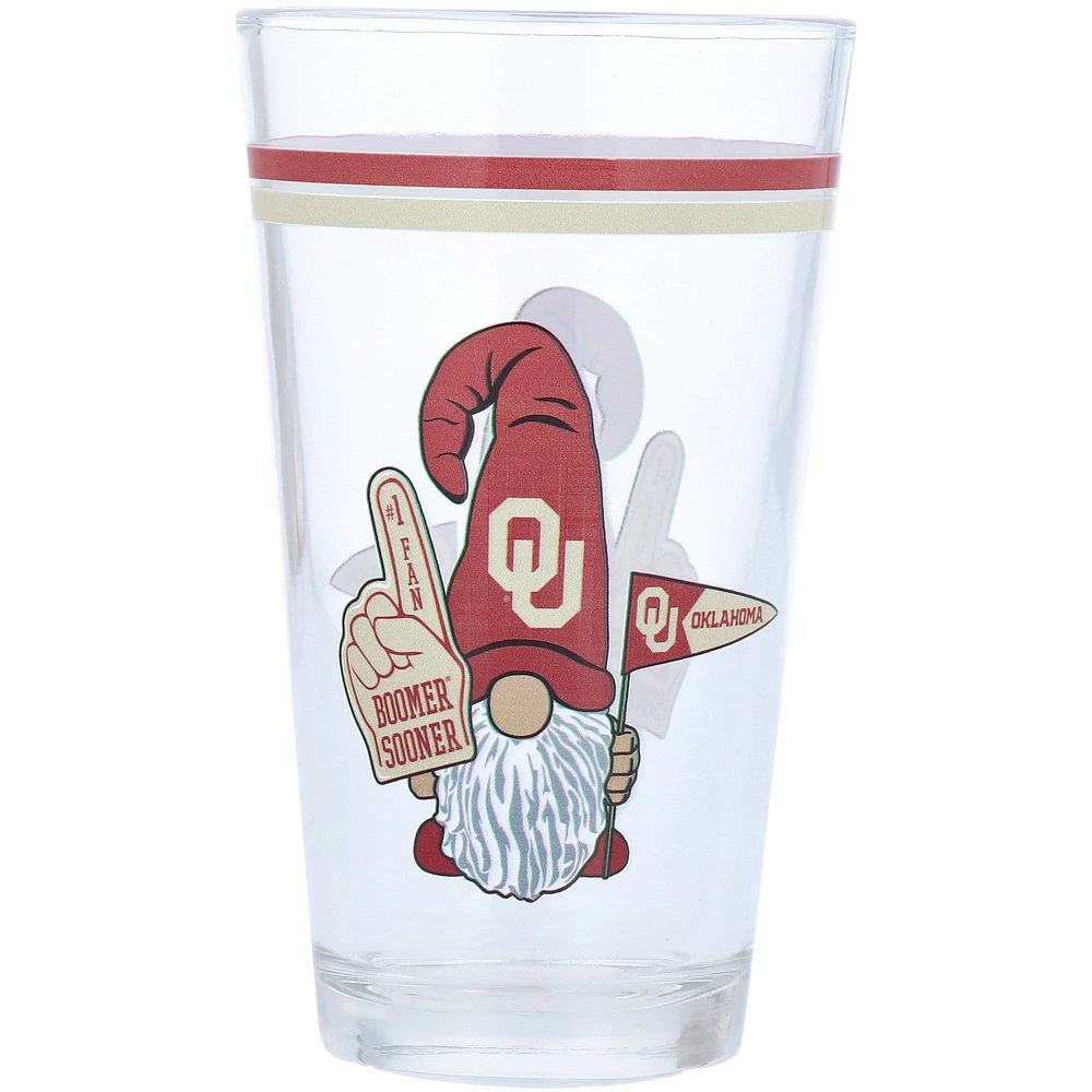 Oklahoma Sooners 16oz. Gnome Pint Glass