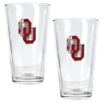 Oklahoma Sooners 16oz. Pint Glass Set