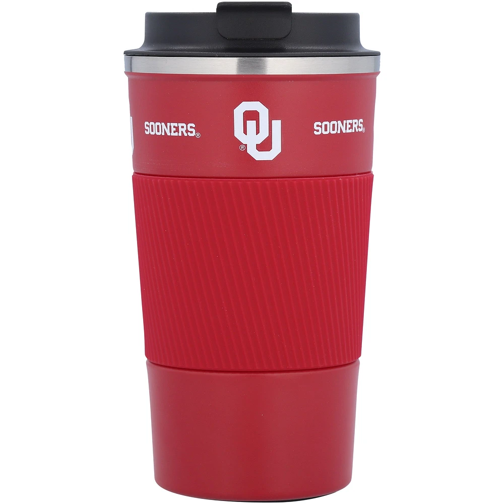 Oklahoma Sooners Gobelet à café 18 oz avec poignée en silicone