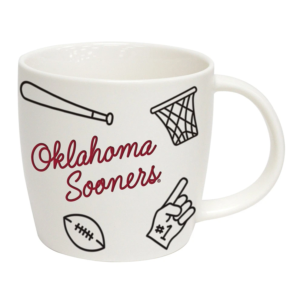 Oklahoma Sooners 18oz. Tasse de meneur de jeu