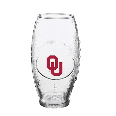 Oklahoma Sooners 23oz. Football Glass