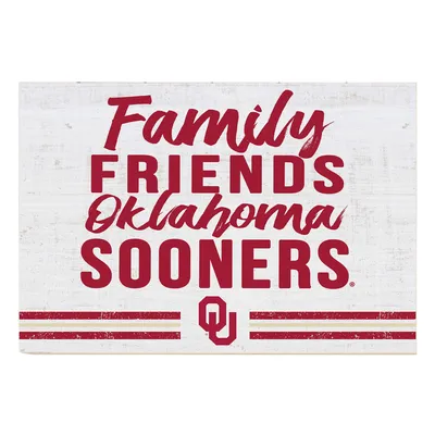 Oklahoma Sooners 24'' x 34'' Friends Family Wall Art