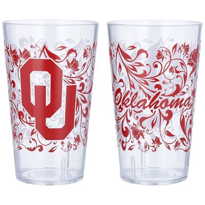 Oklahoma Sooners 24oz. Two-Pack Tritan Floral Tumbler Set