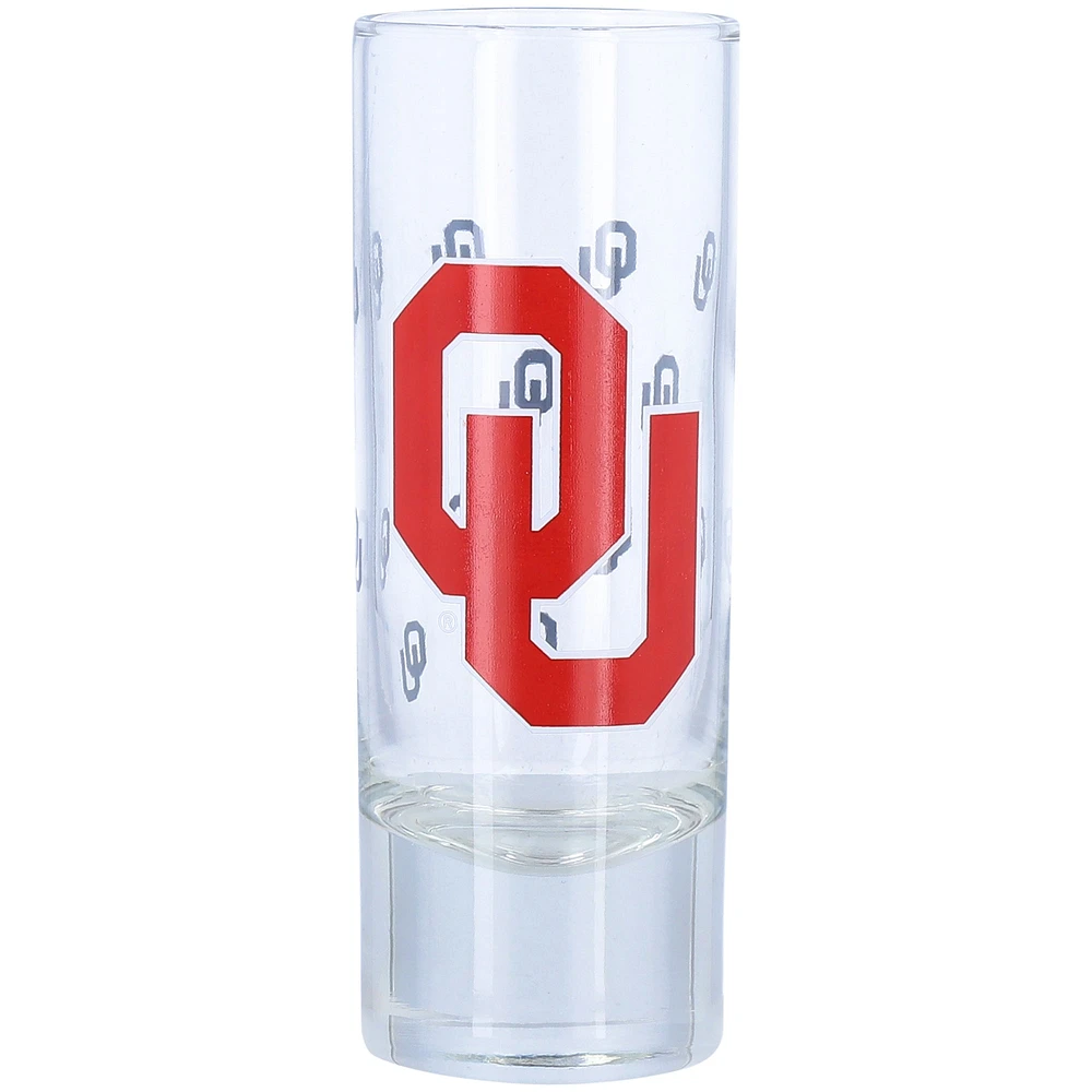 Oklahoma Sooners 2,5 oz. Grand verre à liqueur gravé au satin