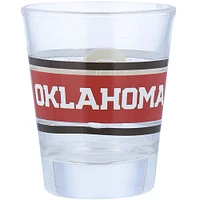 Oklahoma Sooners 2oz. Verre à liqueur à rayures