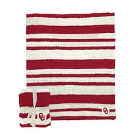 Oklahoma Sooners 50" x 60" Cable-Knit Throw Blanket