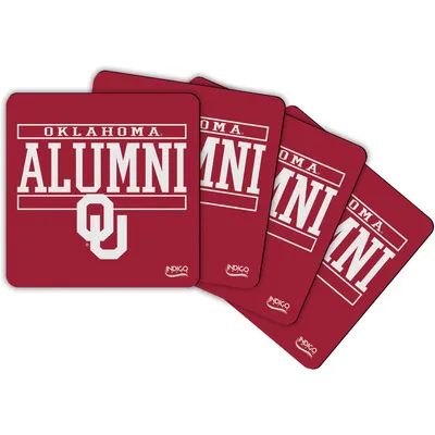 Oklahoma Sooners Alumni 4-Pack Neoprene Coaster Set