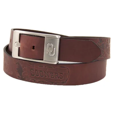 Oklahoma Sooners Brandish Leather Belt - Brown