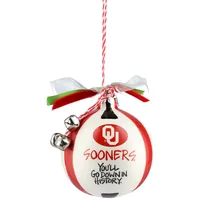 Oklahoma Sooners Ceramic Team Ball Ornament