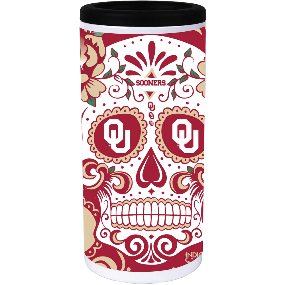 Oklahoma Sooners Dia acier inoxydable 12 oz. Refroidisseur de canette mince