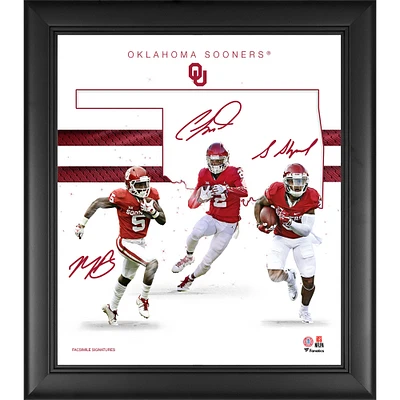 Oklahoma Sooners Framed 15" x 17" Wide Receivers Franchise Foundations Collage